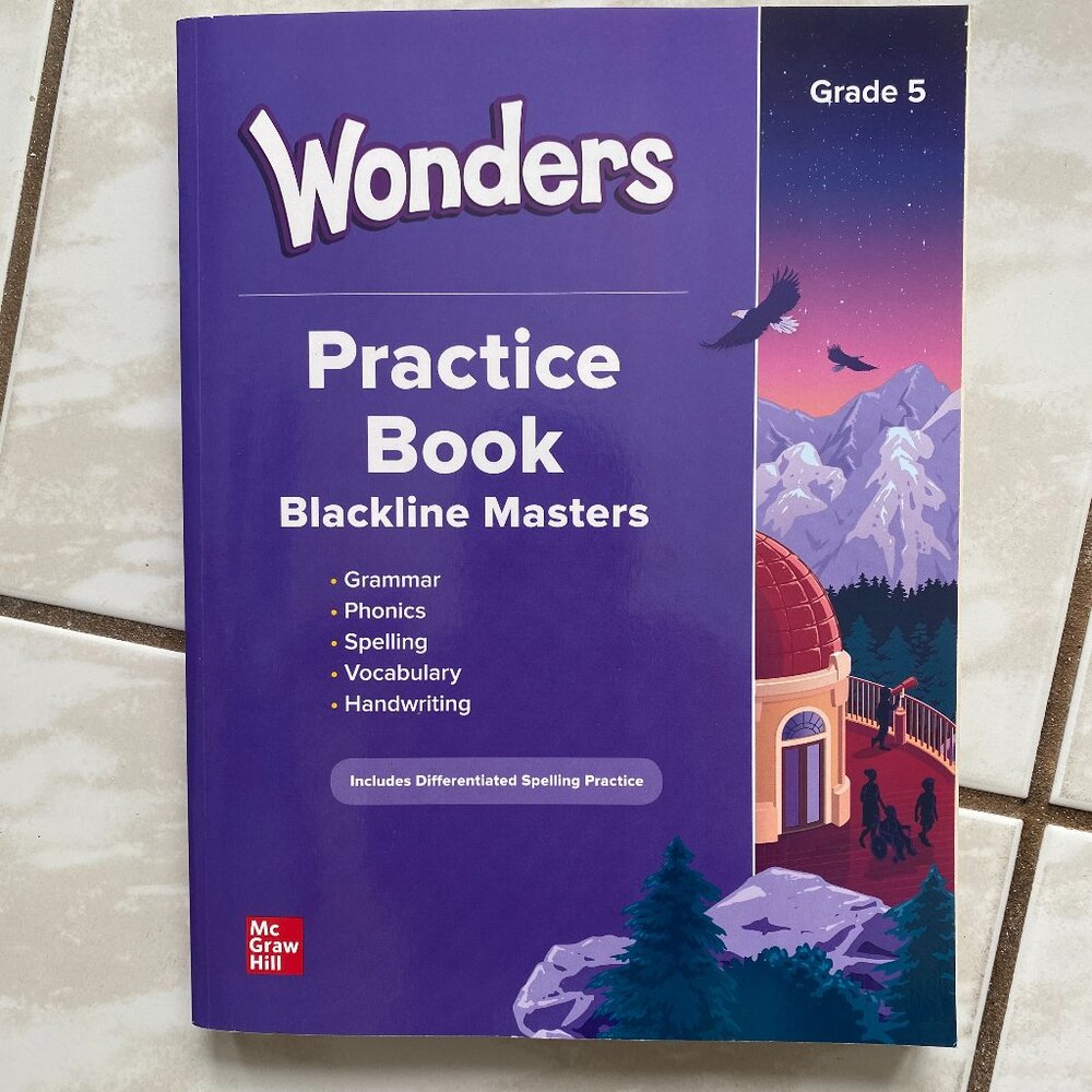 Wonders Grade 5 National Practice Book (ELEMENTARY CORE READING) by McGraw Hill